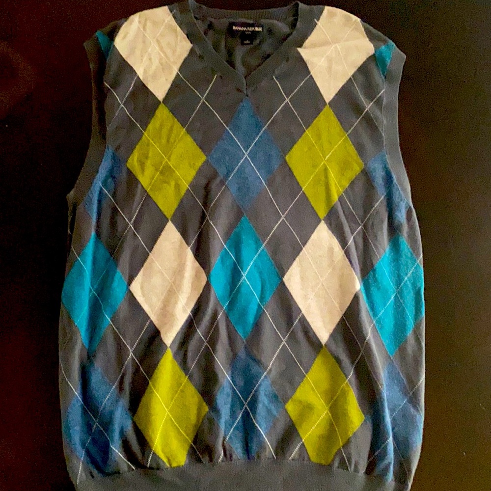 Banana Republic Argyle Sweater Vest